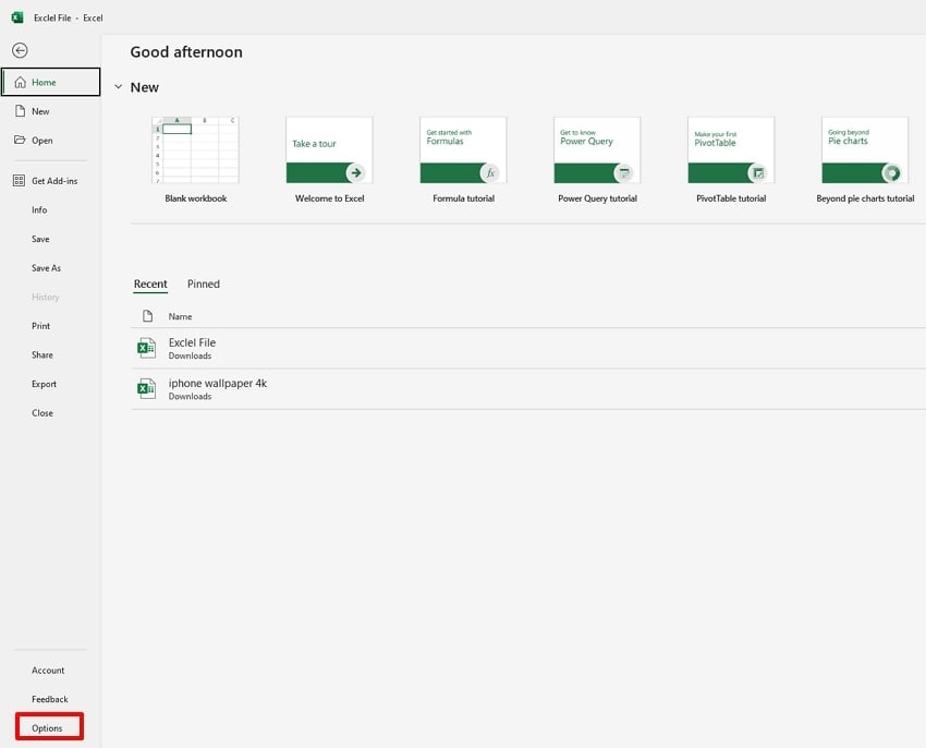choose option button