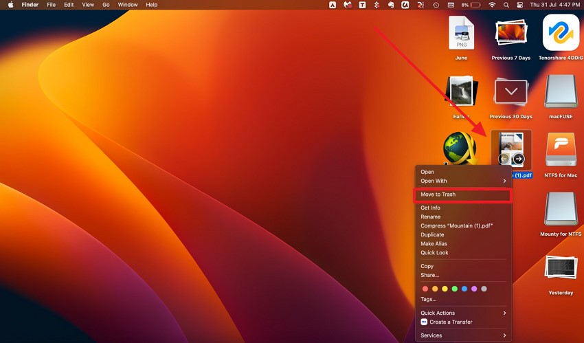 locate unnecessary files macbook