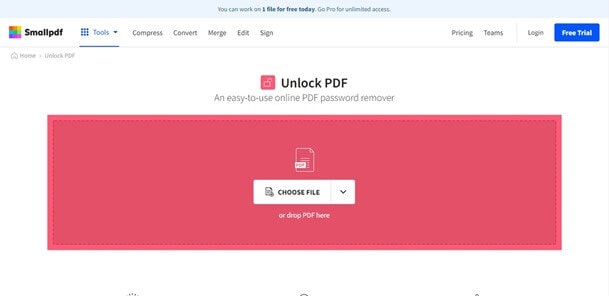 smallpdf unlock pdf