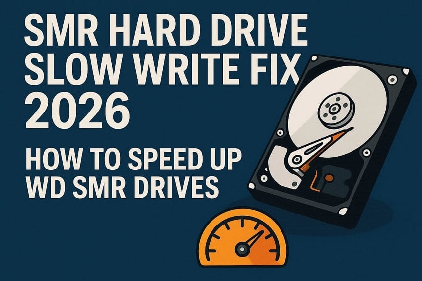 reviewing how fix smr drive slow speed