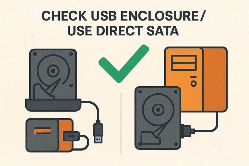 use direct sata attach smr drive