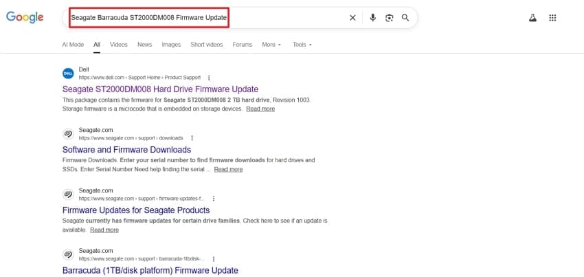 search firmware update smr hard