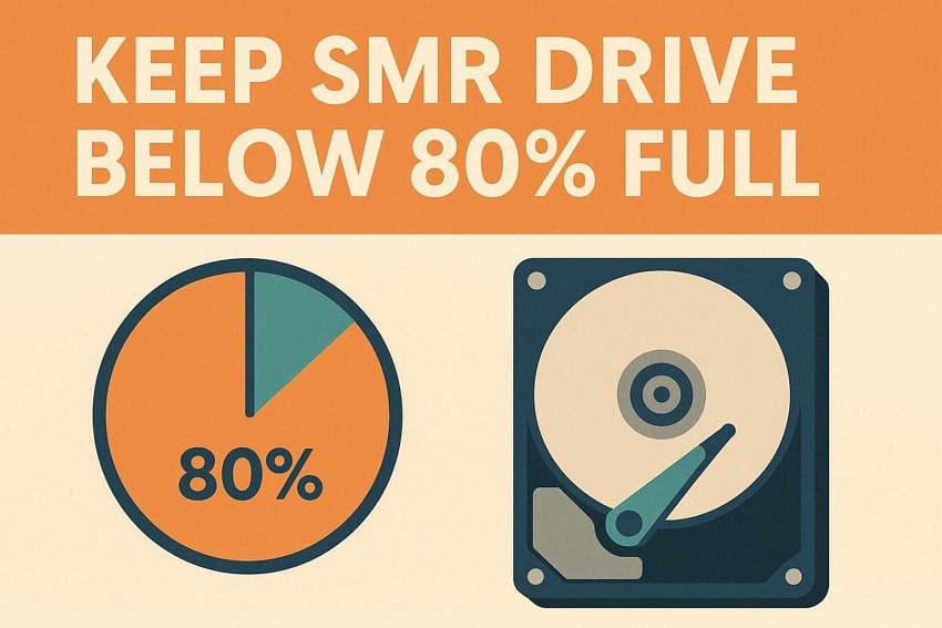 leave free space smr hard drive