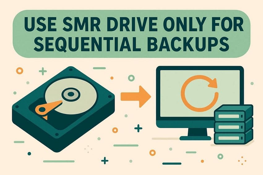 store smr hard drive backup files