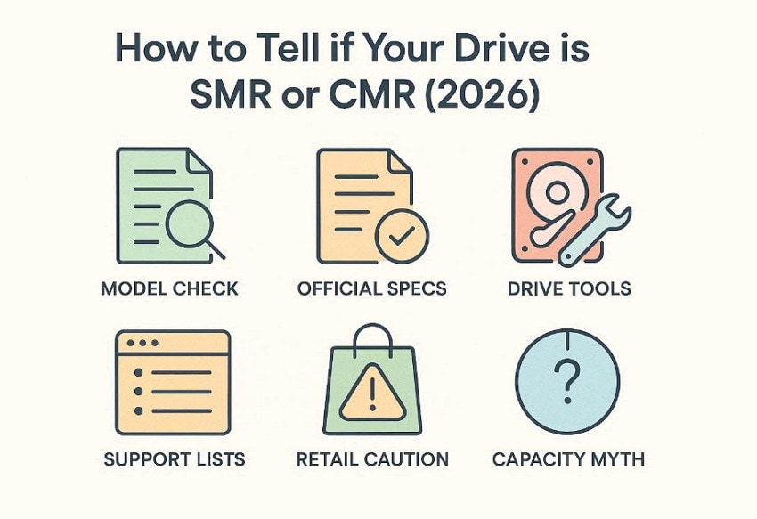how to tell if hdd is smr or cmr