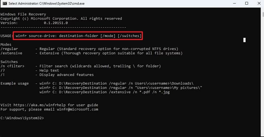 write command and replace letter