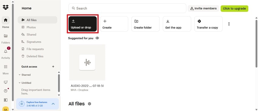 dropbox backup to protect split files