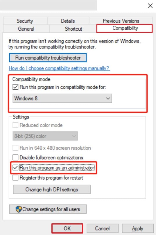 run program as administrator