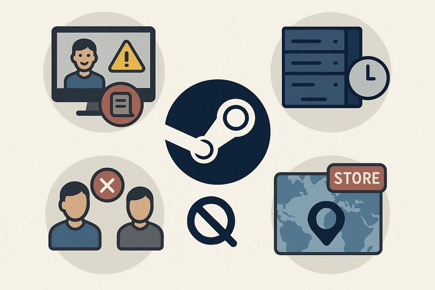 causes of steam no licenses
