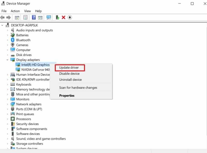update graphics driver safely