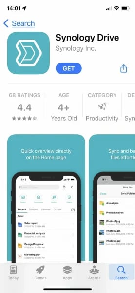 download synology drive mobile app