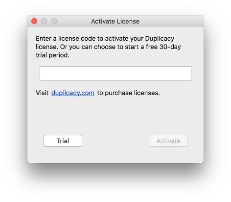 membuka software duplicacy