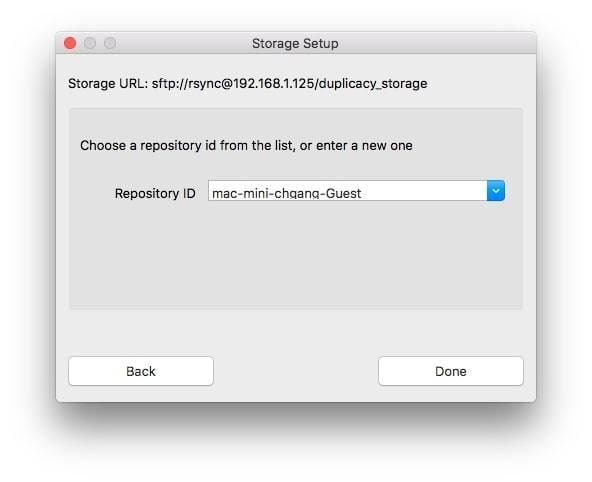 repository and storage options