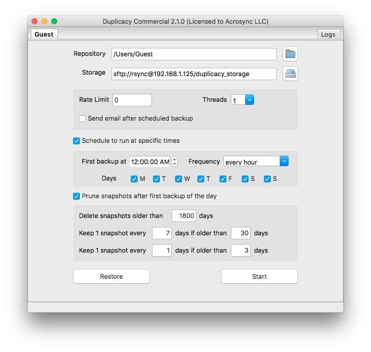 memulai proses backup