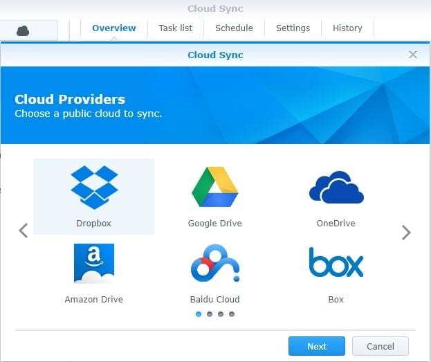 select a cloud provider