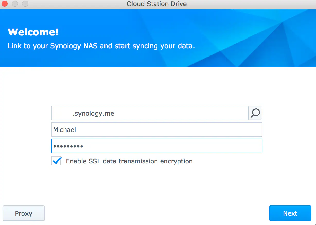 synology download from google drive