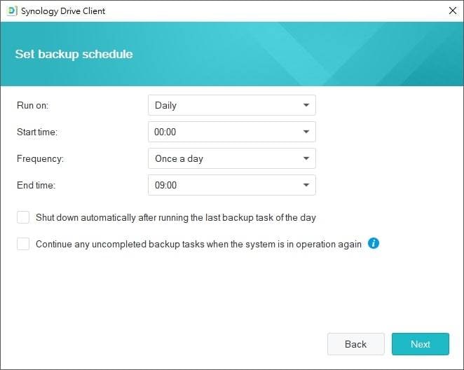 synology programma di backup automatico