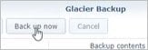 iniciar o backup do synology glacier