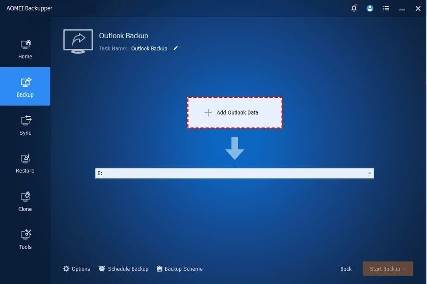 add gmail for synology email backup