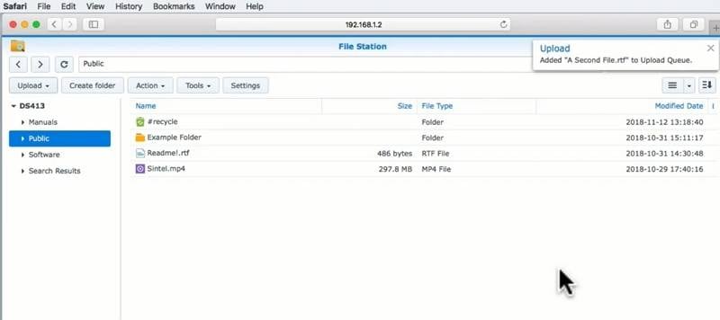  start iphone backup to synology nas