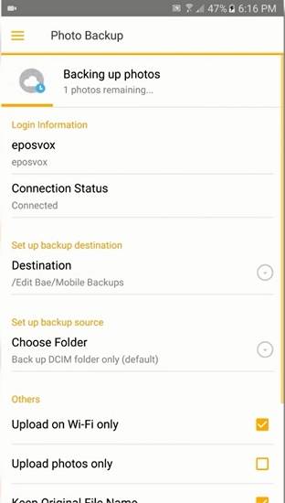 complete iphone backup to synology nas