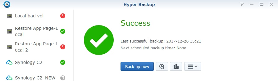 completed synology remote nas backup