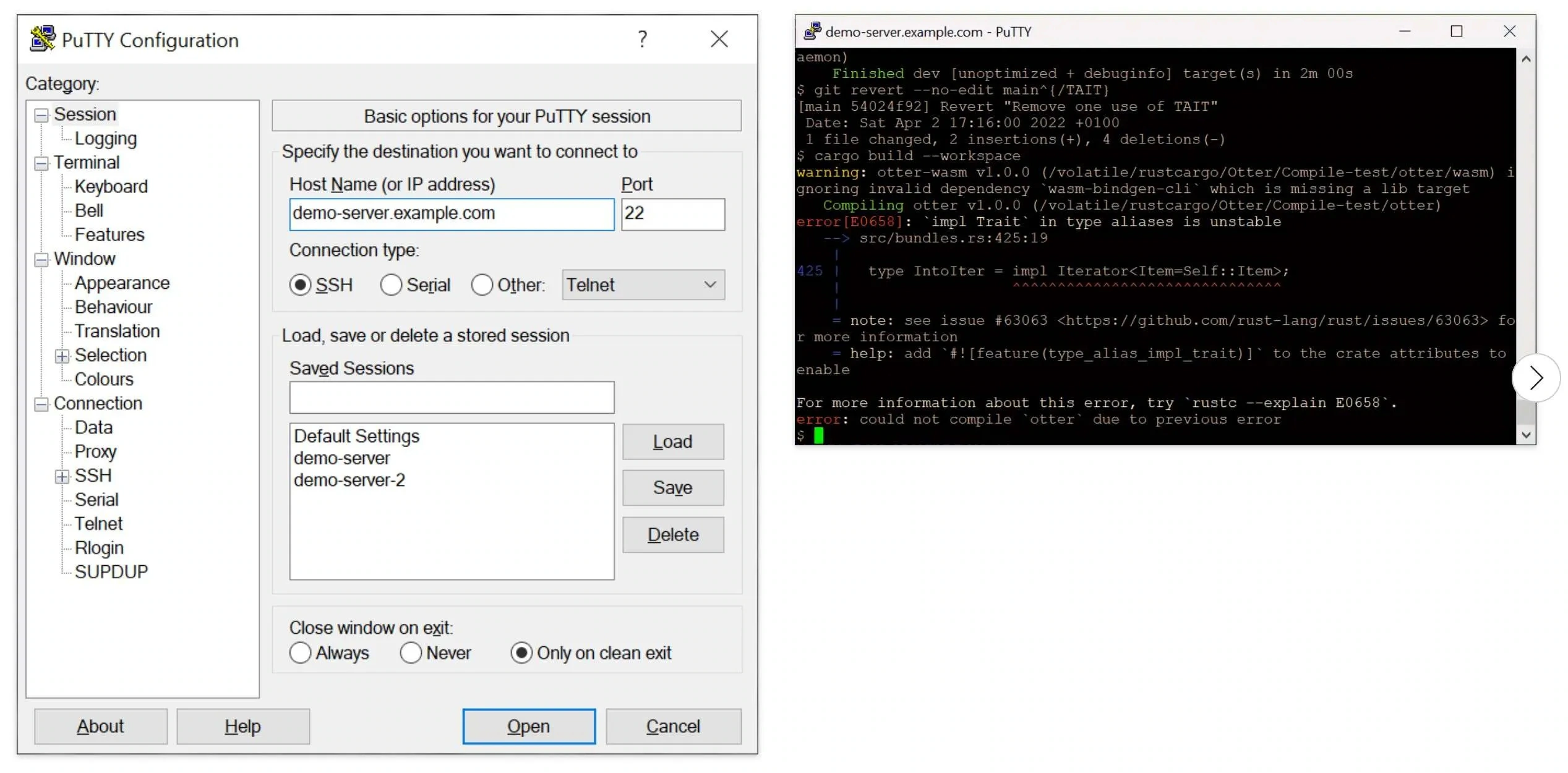 herramienta ssh putty