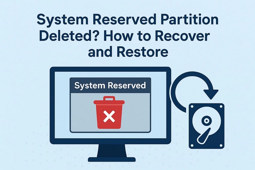 system reserved partition deleted guide