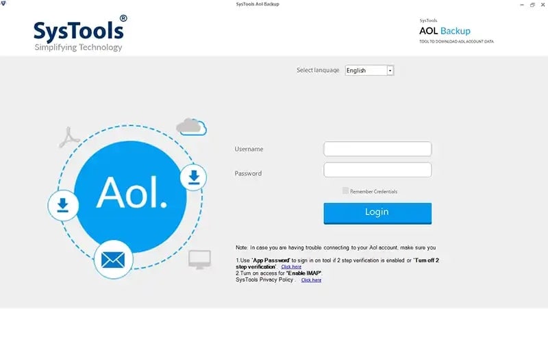 systools aol backup multiple domains