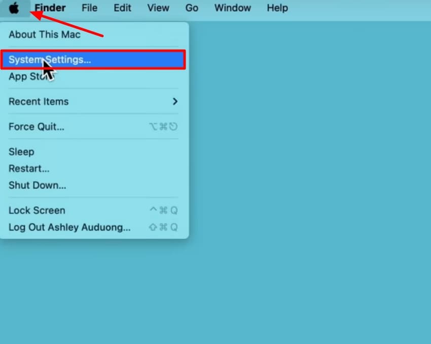 navigate system settings