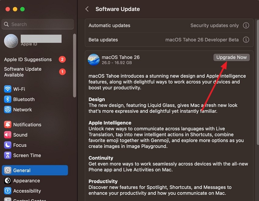 upgrade operating system