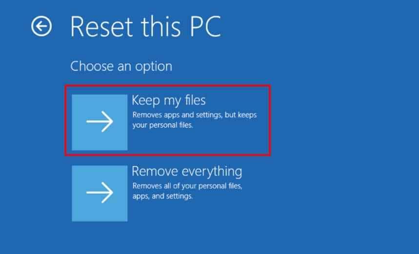 keep personal files while reinstalling