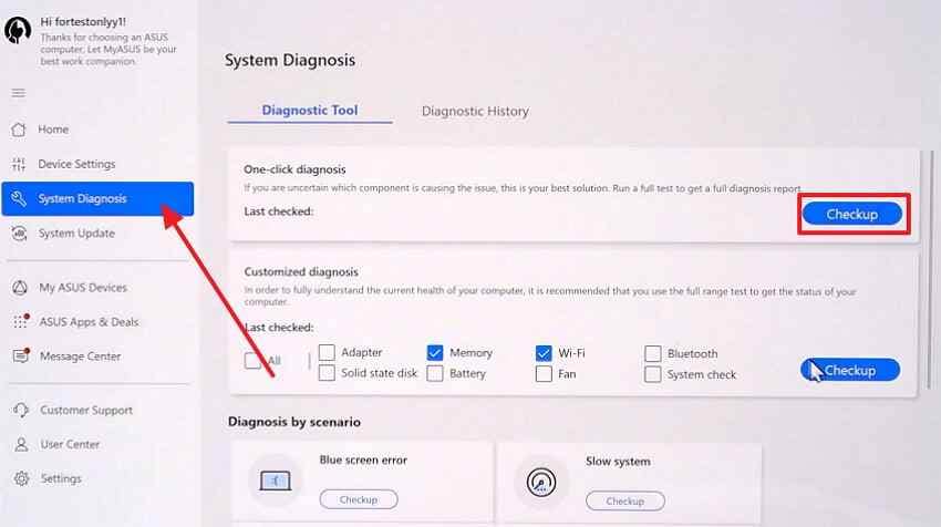 pc bios hardware diagnostic