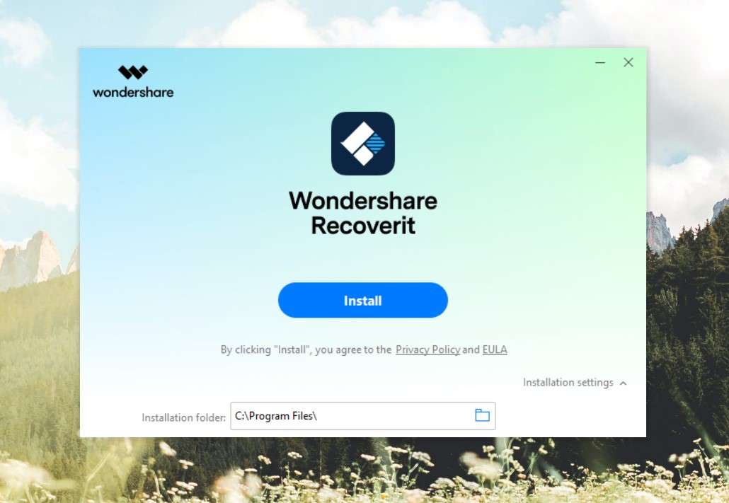 installa Wondershare Recovery