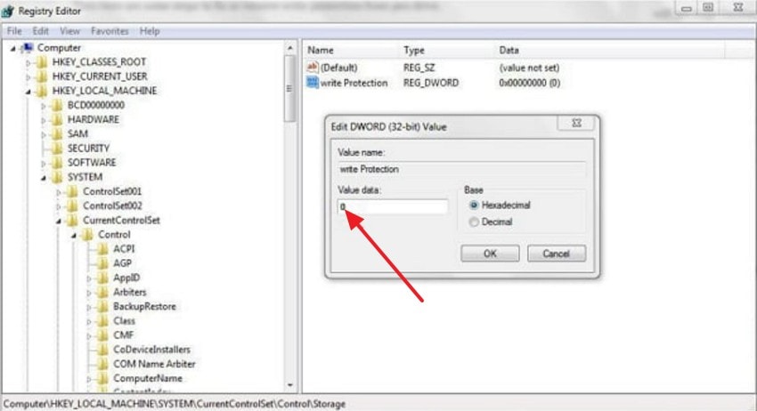 select the control option