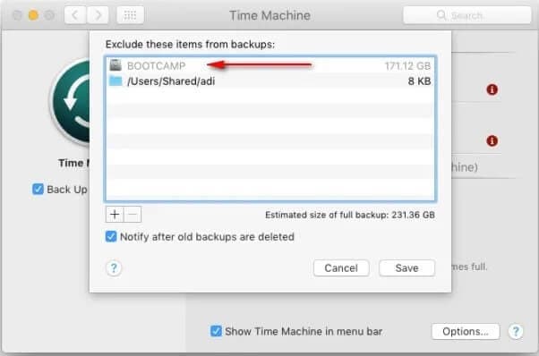 time machine bootcamp to access ntfs drive