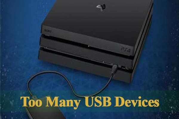 demasiados dispositivos USB conectados al PS4 3