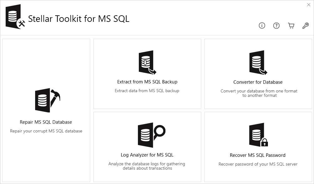 extracción de datos de copia de seguridad estelar de ms sql