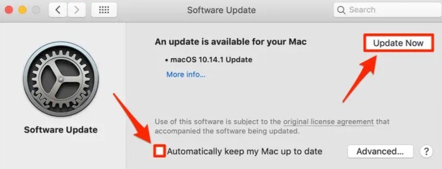 atualize macOS 