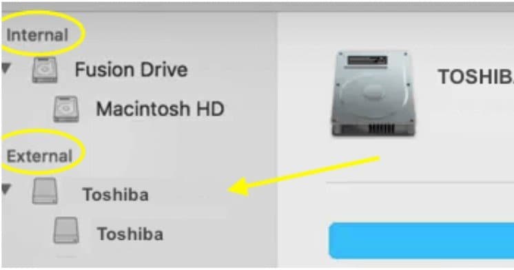 Utilitaire de disque dur externe toshiba 