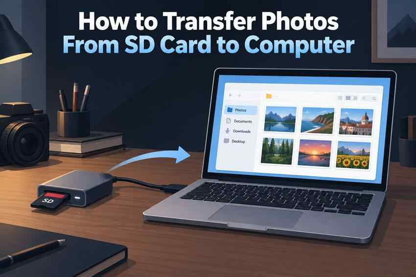 How to Transfer Photos From an SD Card to a Computer on Windows and Mac