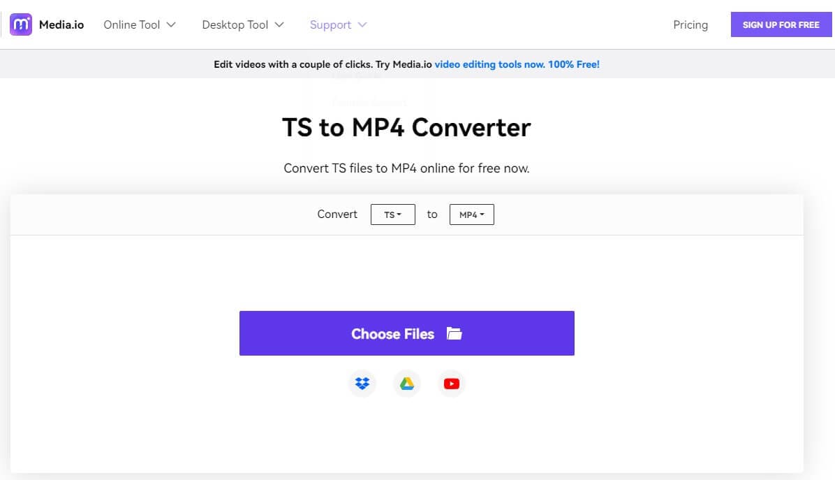 online free ts to mp4 converter
