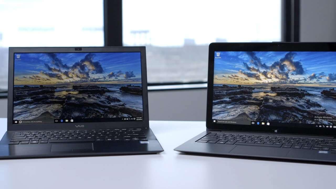two computers 