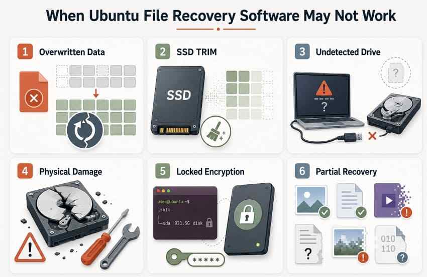 reasons ubuntu file recovery software may fail
