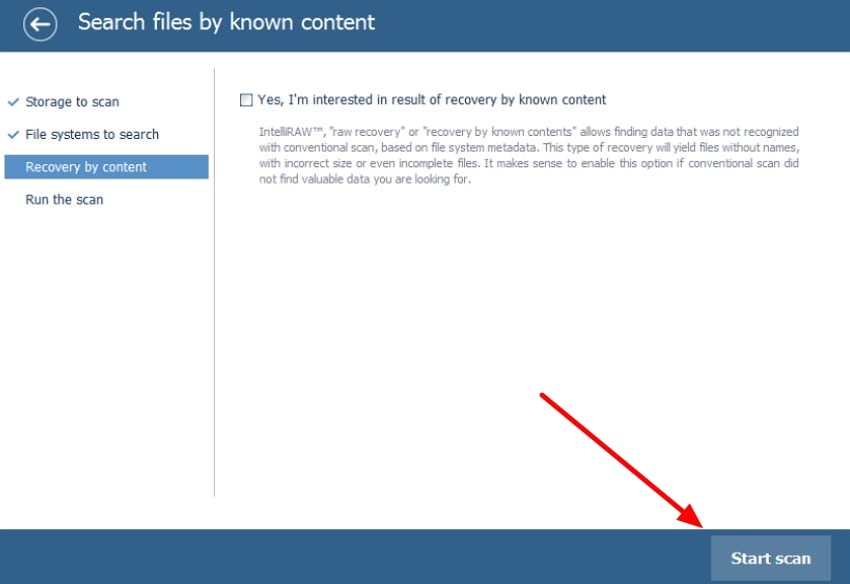 press start scan buttonr