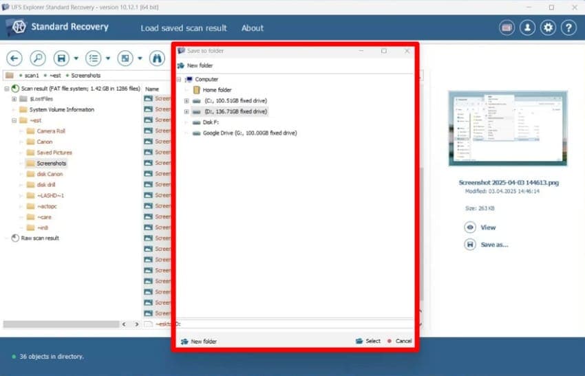 save results after review
