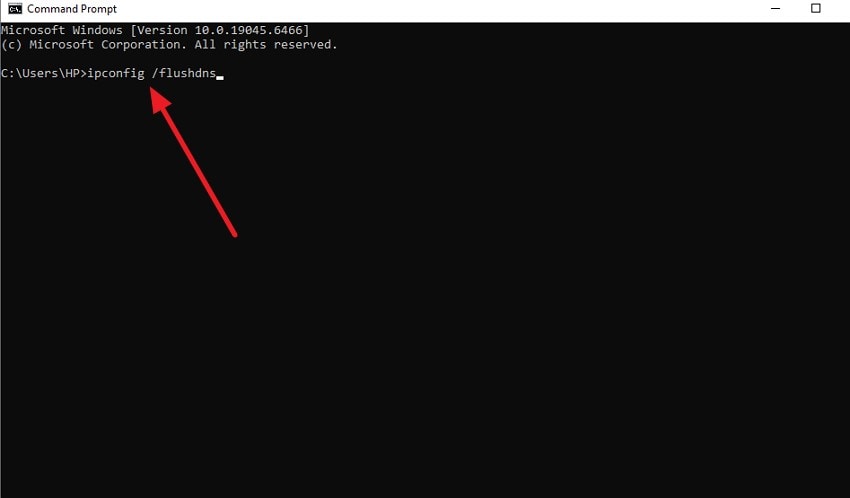 choose command prompt enter configuration