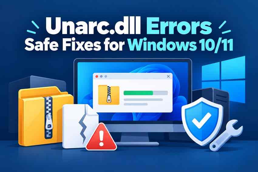 Unarc.dll Download or Archive Error? Safe Fixes for Windows 10/11