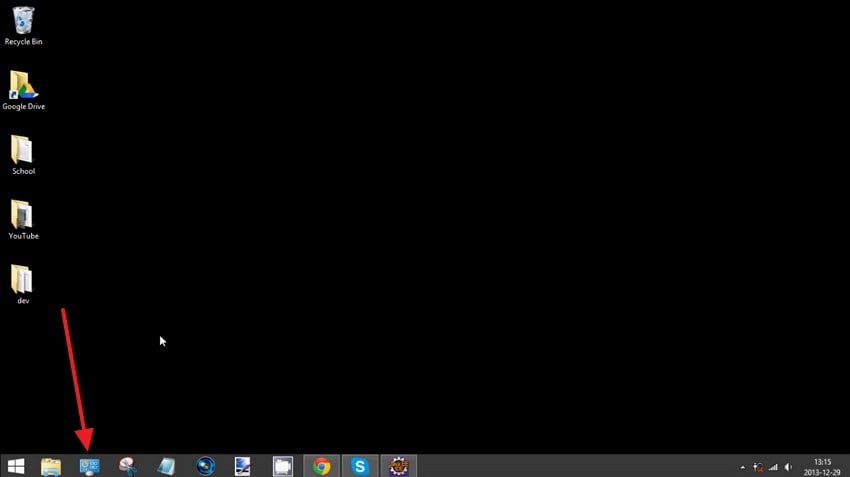 windows 8 select control panel