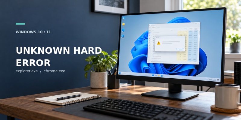 Unknown Hard Error in Windows 11/10: Causes and Fixes
